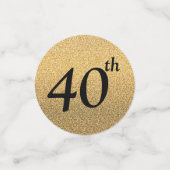 Foto voor 40e verjaardag confetti (Kleine voorkant)