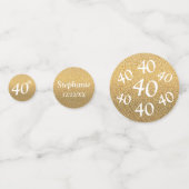 Foto voor 40e verjaardag confetti (Voorkanten)