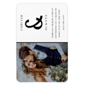 Foto voor altijd en altijd bruiloft Hartelijk dank Magneet (Verticaal)