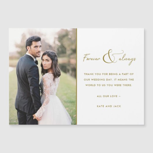 Foto voor altijd en altijd Gold Weddenschap Hartel (Voorkant)