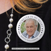 Foto voor altijd in mijn hart ronde button 5,7 cm