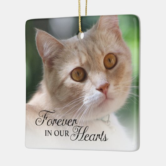 Foto voor altijd in ons hart keramisch ornament (Links)