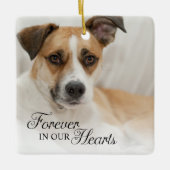 Foto voor altijd in ons hart keramisch ornament (Voorkant)