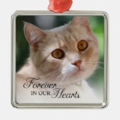 Foto voor altijd in ons hart metalen ornament (Voorkant)