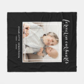 Foto voor altijd in ons hart of op maat fleece deken (Voorkant (Horizontaal))