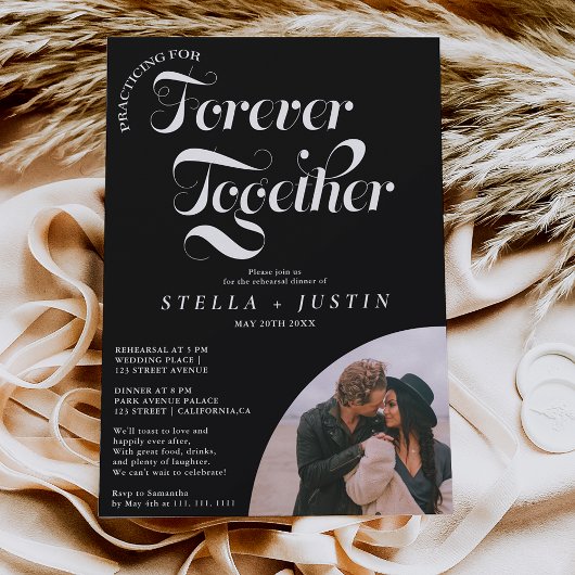 foto voor altijd wit repetitief diner kaart