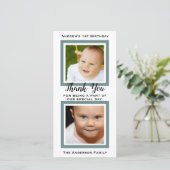 Foto voor bedankje 1e verjaardag bedankkaart (Staand voorkant)