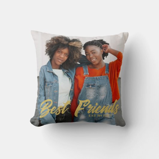 Foto voor beste vrienden kussen (Voorkant)