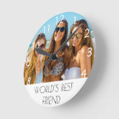 Foto voor beste vrienden ronde klok (Hoek)