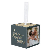 Foto voor eerste gehuwd geloven Sparkle Shine 3 Decoratie (Voorkant hoekig)