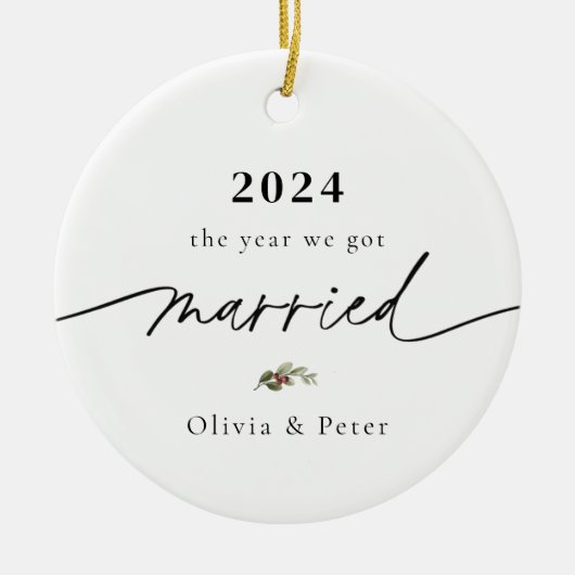 Foto voor eerste kerstfeest keramisch ornament (Voorkant)