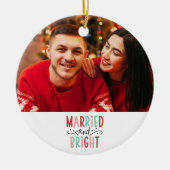 Foto voor eerste kerstfeest keramisch ornament (Voorkant)