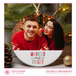 Foto voor eerste kerstfeest keramisch ornament