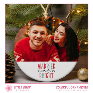 Foto voor eerste kerstfeest keramisch ornament