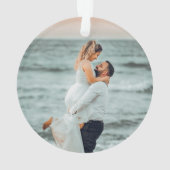 Foto voor eerste kerstmis | De heer Truck Ornament (achterkant)