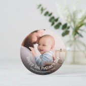 Foto voor eerste Vaderdag Feestdagenkaart (Staand voorkant)