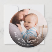 Foto voor eerste Vaderdag Feestdagenkaart (Voorkant)