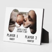 Foto voor eerste Vaderdag Video Game Player Fotoplaat (Zijkant)