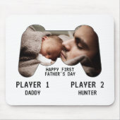 Foto voor eerste Vaderdag Video Game Player Muismat (Voorkant)