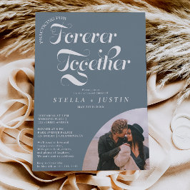 foto voor eeuwig dusty blue repetitie diner kaart