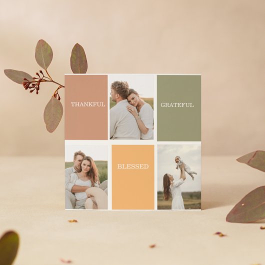 Foto voor familiekollage | Dankful Blessed Gratefu