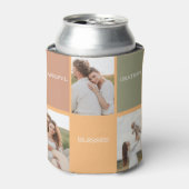 Foto voor familiekollage | Dankful Blessed Gratefu Blikjeskoeler (Blikje Voorkant)