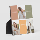 Foto voor familiekollage | Dankful Blessed Gratefu Fotoplaat (Voorkant)