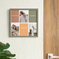 Foto voor familiekollage | Dankful Blessed Gratefu