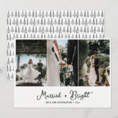 Foto voor gehuwd en helder eerste kerstfeestmaal feestdagenkaart (Voorkant / Achterkant)