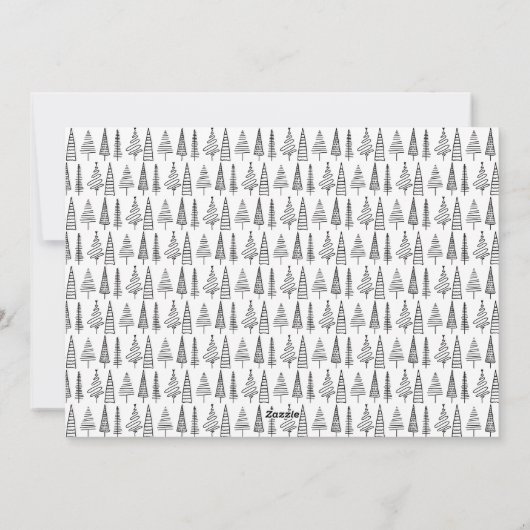 Foto voor gehuwd en helder eerste kerstfeestmaal feestdagenkaart (Achterkant)