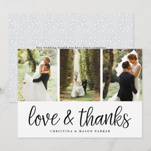 Foto voor grafisch script - Hartelijk dank - Kaart (Voorkant / Achterkant)