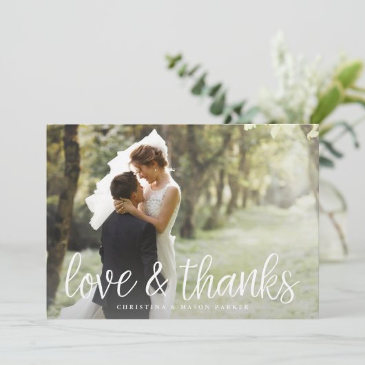 Foto voor grafisch script - Hartelijk dank - Kaart (Staand voorkant)