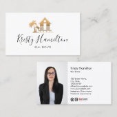 foto voor makelaarster visitekaartje (Voorkant / Achterkant)