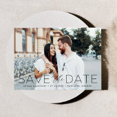 Foto voor moderne Romance zwarte tekst Save The Date