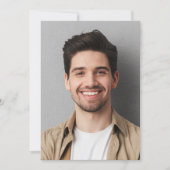 Foto voor Vellum Overlay Afstudeeraankondiging Kaart (Voorkant)