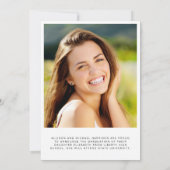 Foto voor Vellum Overlay Afstuderen Aankondiging (Achterkant)