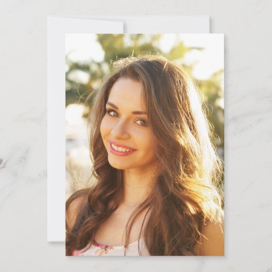 Foto voor Vellum Overlay Afstuderen Aankondiging (Voorkant)