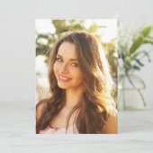 Foto voor Vellum Overlay Afstuderen Aankondiging (Staand voorkant)