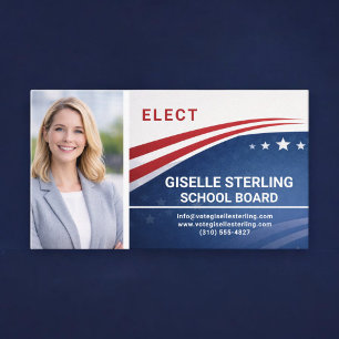 Foto voor verkiezing van schoolbestuurskieser visitekaartje