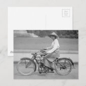 foto voor vrouwen op motorfietsen briefkaart (Voorkant / Achterkant)