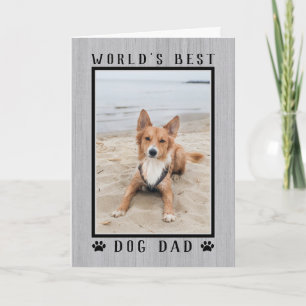 Foto voor Werelds Beste Hond Papa Verjaardag Kaart