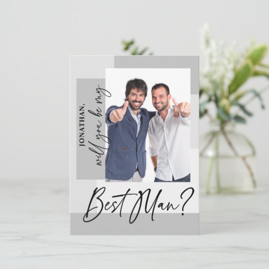 Foto voorstel beste man (Staand voorkant)