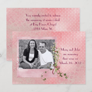 Foto Vow Renewal Invite Kaart