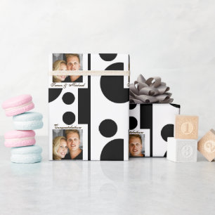 Foto vrienden stellen PERSONALIZE samen Cadeaupapier