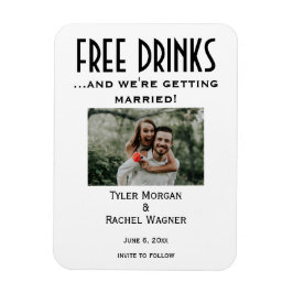 Foto "Vrije Drinken" Save the Dates Magneet