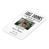 Foto "Vrije Drinken" Save the Dates Magneet (Linkerzijde)