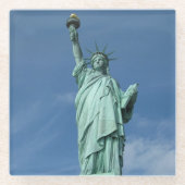 Foto vrijheidsbeeld glazen onderzetter (Voorkant)