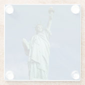 Foto vrijheidsbeeld glazen onderzetter (Achterkant)