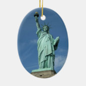 Foto vrijheidsbeeld keramisch ornament (Achterkant)