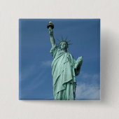 Foto vrijheidsbeeld vierkante button 5,1 cm (Voorkant)